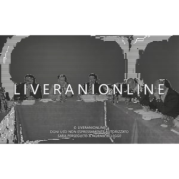1997 MILANO HOTEL MICHELANGELO DIRETTIVO AIC ASSOCIAZIONE ITALIANA CALCIATORI NELLA FOTO LEONARDO GROSSO-SERGIO CAMPANA-SILVANO MAIOLI-GIANLUCA VIALLI --------- AG ALDO LIVERANI SAS