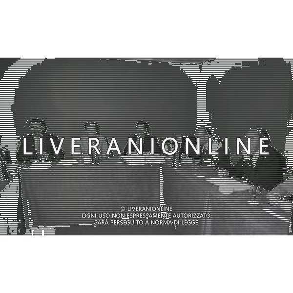 1997 MILANO HOTEL MICHELANGELO DIRETTIVO AIC ASSOCIAZIONE ITALIANA CALCIATORI NELLA FOTO LEONARDO GROSSO-SERGIO CAMPANA-SILVANO MAIOLI-GIANLUCA VIALLI --------- AG ALDO LIVERANI SAS