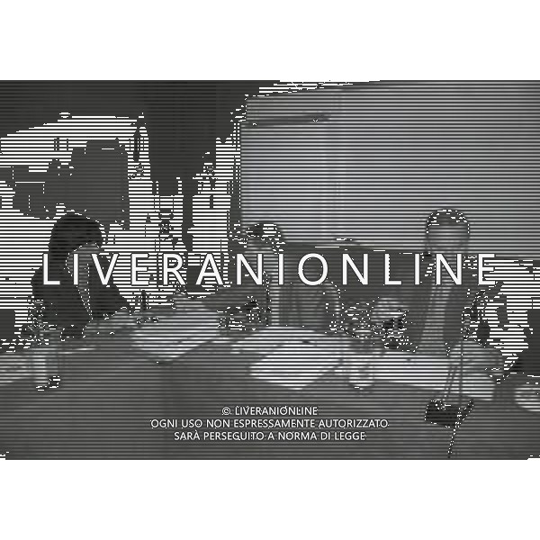 24-02-1997 MILANO HOTEL MICHELANGELO DIRETTIVO AIC ASSOCIAZIONE ITALIANA CALCIATORI NELLA FOTO DEMETRIO ALBERTINI-SILVANO MAIOLI E SERGIO CAMPANA AG ALDO LIVERANI SAS 