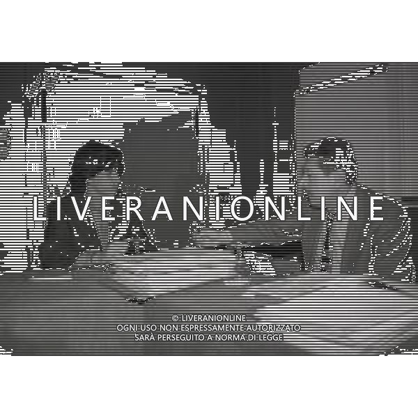 24-02-1997 MILANO HOTEL MICHELANGELO DIRETTIVO AIC ASSOCIAZIONE ITALIANA CALCIATORI NELLA FOTO DEMETRIO ALBERTINI-SILVANO MAIOLI AG ALDO LIVERANI SAS 
