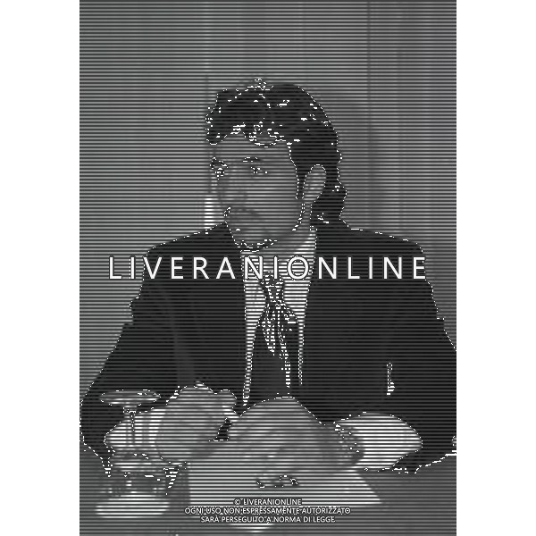 24-02-1997 MILANO HOTEL MICHELANGELO DIRETTIVO AIC ASSOCIAZIONE ITALIANA CALCIATORI NELLA FOTO FABIO PECCHIA AG ALDO LIVERANI SAS 
