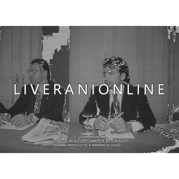 24-02-1997 MILANO HOTEL MICHELANGELO DIRETTIVO AIC ASSOCIAZIONE ITALIANA CALCIATORI NELLA FOTO DANILO DOLCI E FABIO PECCHIA AG ALDO LIVERANI SAS  