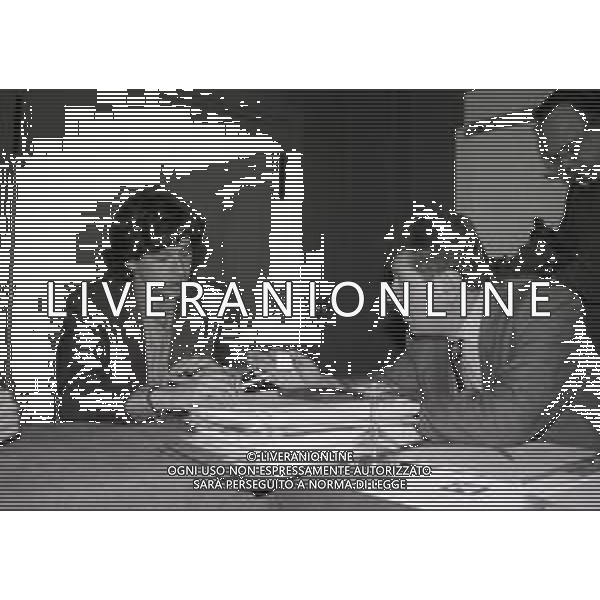 24-02-1997 MILANO HOTEL MICHELANGELO DIRETTIVO AIC ASSOCIAZIONE ITALIANA CALCIATORI NELLA FOTO DEMETRIO ALBERTINI E SILVANO MAIOLI AG ALDO LIVERANI SAS 