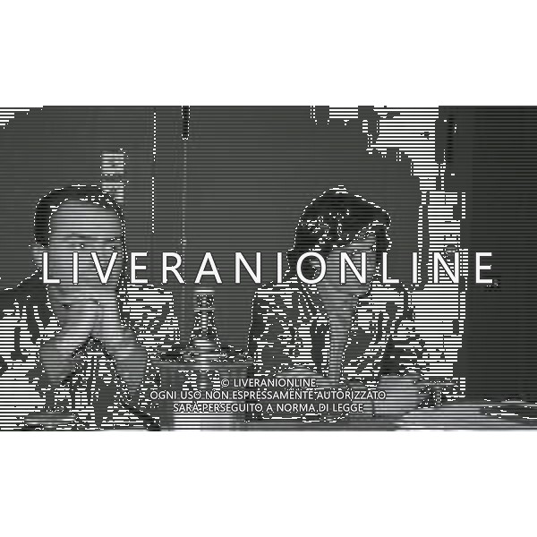 24-02-1997 MILANO HOTEL MICHELANGELO DIRETTIVO AIC ASSOCIAZIONE ITALIANA CALCIATORI NELLA FOTO NICOLA BOSIO E DEMETRIO ALBERTINI AG ALDO LIVERANI SAS 