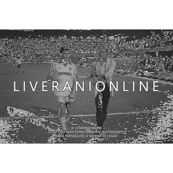 RETROSPETTIVA ZDENEK ZEMAN ALLENATORE DEL PARMA CAMPIONATO CALCIO SERIE B 1987-1988 NELLA FOTO CON IL CALCIATORE STEFANO IMPALLOMENI ©Archivio Giovanni Liverani / AGENZIA ALDO LIVERANI SAS