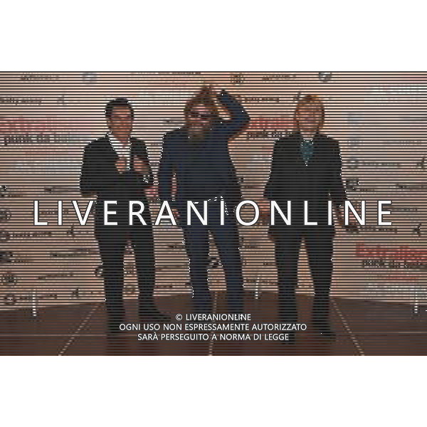 © TVRG presso Anteo Palazzo del Cinema di via Milazzo photocall del film Extraliscio punk da balera nella foto gli Extraliscio da SX Mauro Ferrara, Mirco Mariani e Mauro il Biondo Milano 09-06-2021 foto Roberto Garavaglia/agenzia Aldo Liverani