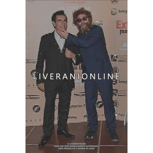 © TVRG presso Anteo Palazzo del Cinema di via Milazzo photocall del film Extraliscio punk da balera nella foto Mauro Ferrara SX e Mirco Mariani DX degli Extraliscio Milano 09-06-2021 foto Roberto Garavaglia/agenzia Aldo Liverani