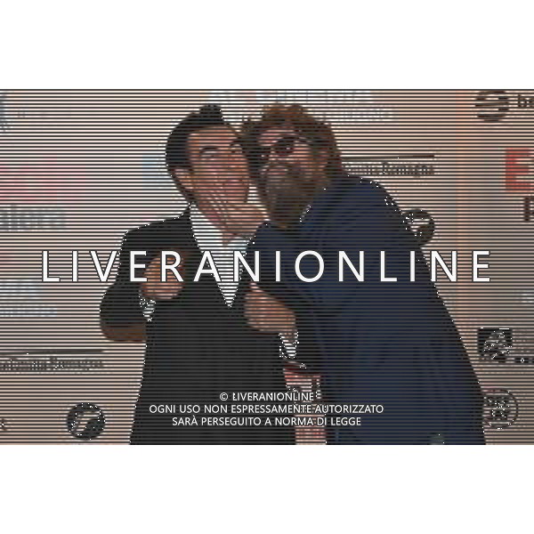 © TVRG presso Anteo Palazzo del Cinema di via Milazzo photocall del film Extraliscio punk da balera nella foto Mauro Ferrara SX e Mirco Mariani DX degli Extraliscio Milano 09-06-2021 foto Roberto Garavaglia/agenzia Aldo Liverani