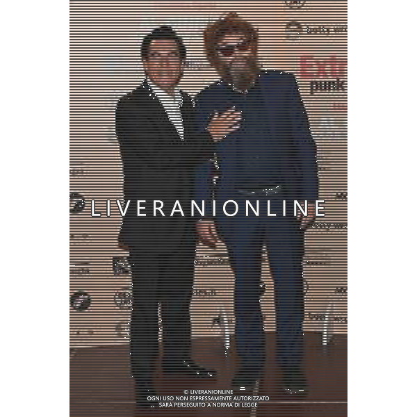 © TVRG presso Anteo Palazzo del Cinema di via Milazzo photocall del film Extraliscio punk da balera nella foto Mauro Ferrara SX e Mirco Mariani DX degli Extraliscio Milano 09-06-2021 foto Roberto Garavaglia/agenzia Aldo Liverani