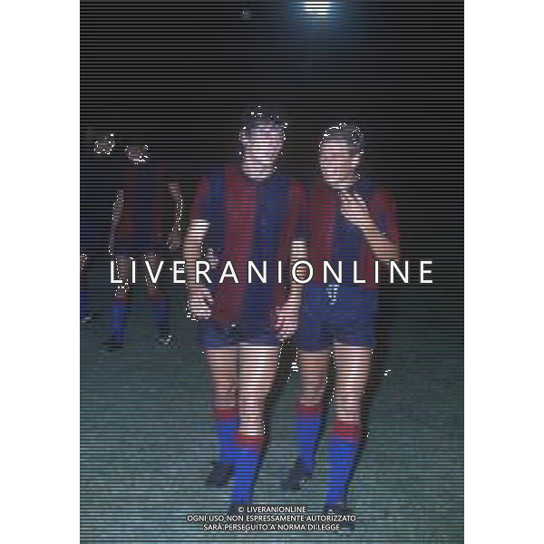 RETROSPETTIVA KLAUS BACHLECHNER CALCIATORE NELLA FOTO KLAUS BACHLECHNER CON LA MAGLIA DEL BOLOGNA CALCIO AG ALDO LIVERANI SAS
