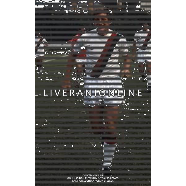 RETROSPETTIVA KLAUS BACHLECHNER CALCIATORE NELLA FOTO KLAUS BACHLECHNER CON LA MAGLIA DEL BOLOGNA CALCIO AG ALDO LIVERANI SAS