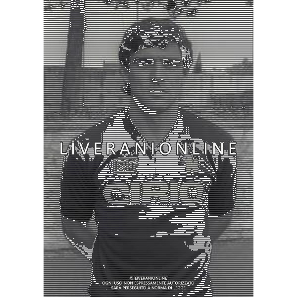 RETROSPETTIVA CLAUDIO VINAZZANI CALCIATORE NELLA FOTO CLAUDIO VINAZZANI DEL NAPOLI CALCIO AG ALDO LIVERANI SAS