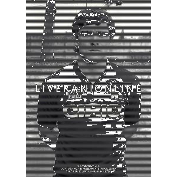 RETROSPETTIVA CLAUDIO VINAZZANI CALCIATORE NELLA FOTO CLAUDIO VINAZZANI DEL NAPOLI CALCIO AG ALDO LIVERANI SAS