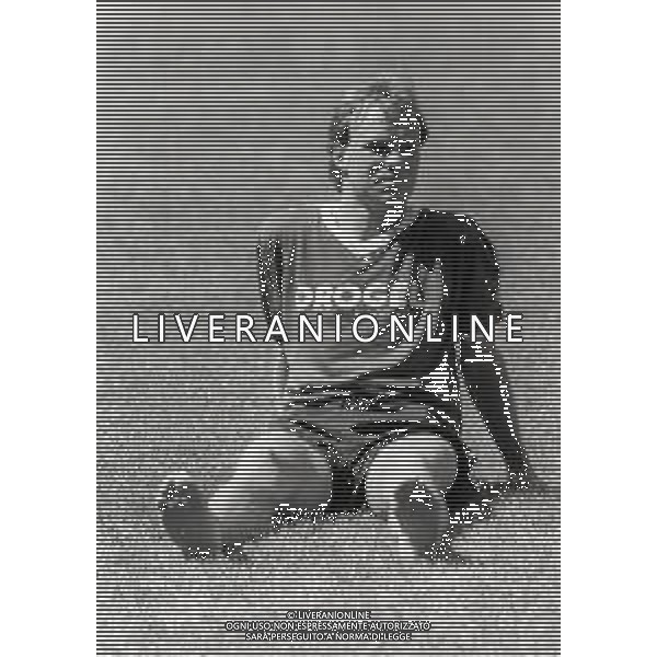RETROSPETTIVA HANS HOLMQVIST CALCIATORE NELLA FOTO HANS HOLMQVIST CON LA MAGLIA DEL CESANA CALCIO NELL\' ANNO 1988-1989 AG ALDO LIVERANI SAS