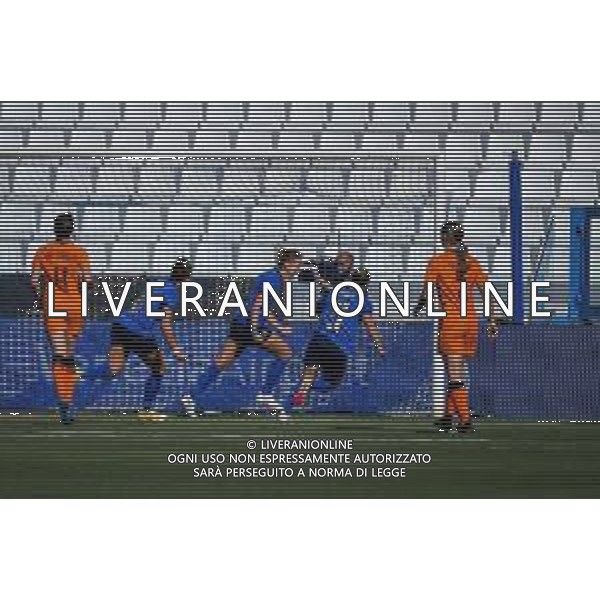 Griffonit/LMedia - Friendly match 2021 - Italy Women vs Netherlands - friendly football match 10 June 2021 - Paolo Mazza stadium, ferrara, Italy Photo showing: Cristiana Girelli (Juventus) of Italy celebrates after scoring a goal on penalty 1-0 @Griffonit/LMedia/AGENZIA ALDO LIVERANI SAS