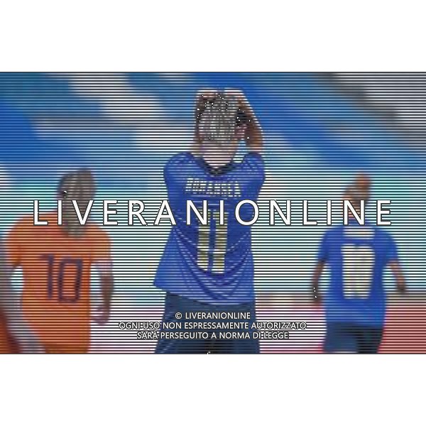 Griffonit/LMedia - Friendly match 2021 - Italy Women vs Netherlands - friendly football match 10 June 2021 - Paolo Mazza stadium, ferrara, Italy Photo showing: Disappointment, frustration of Barbara Bonansea (Juventus) of Italy @Griffonit/LMedia/AGENZIA ALDO LIVERANI SAS