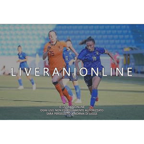 Griffonit/LMedia - Friendly match 2021 - Italy Women vs Netherlands - friendly football match 10 June 2021 - Paolo Mazza stadium, ferrara, Italy Photo showing: Annamaria Serturini (Roma) of Italy hindered by Lynn Wilms (Twente) of Netherlands @Griffonit/LMedia/AGENZIA ALDO LIVERANI SAS