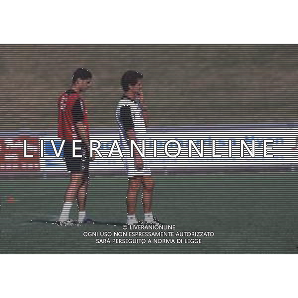 RETROSPETTIVA FERNANDO HIERRO CALCIATORE NELLA FOTO FERNANDO HIERRO CON LA MAGLIA DEL REAL MADRID CON FABIO CAPELLO AG ALDO LIVERANI SAS