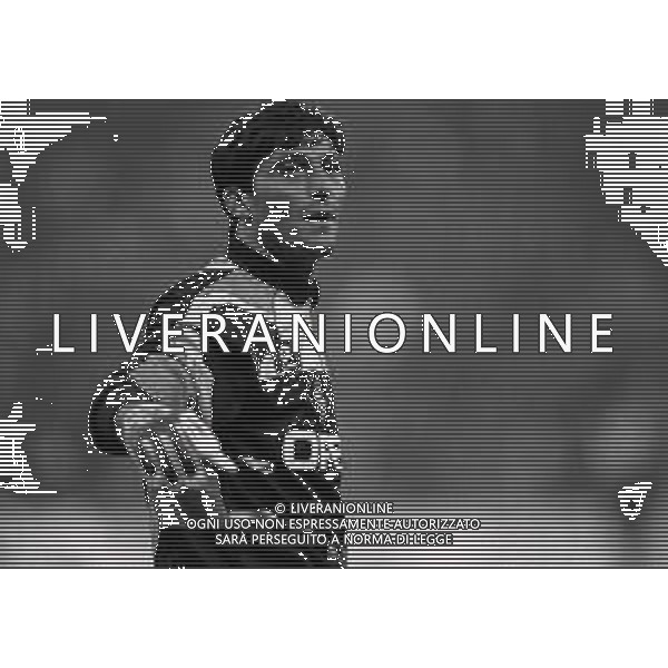 RETROSPETTIVA MARIO IELPO CALCIATORE NELLA FOTO MARIO IELPO CON LA MAGLIA DEL MILAN CALCIO NELL\'ANNO 1993-1994 AG ALDO LIVERANI SAS