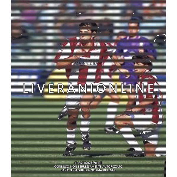 RETROSPETTIVA MASSIMO BEGHETTO CALCIATORE NELLA FOTO MASSIMO BEGHETTO CON LA MAGLIA DEL VICENZA CALCIO AG ALDO LIVERANI SAS