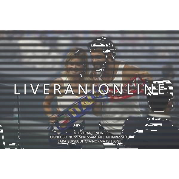 Campionato Europeo UEFA EURO 2020 gara d\'apertura TURCHIA vs ITALIA - 04/06/2021 - nella foto: diletta leotta con il fidanzato can yaman ©Claudio Zamagni/Agenzia Aldo Liverani s.a.s. during European UEFA Championship - UEFA Euro 2020 soccer match between Turkey and Italy at Olympic Stadium in Rome on June 11 2021 photo credit by Claudio Zamagni/Aldo Liverani Photo Agency/AGENZIA ALDO LIVERANI SAS