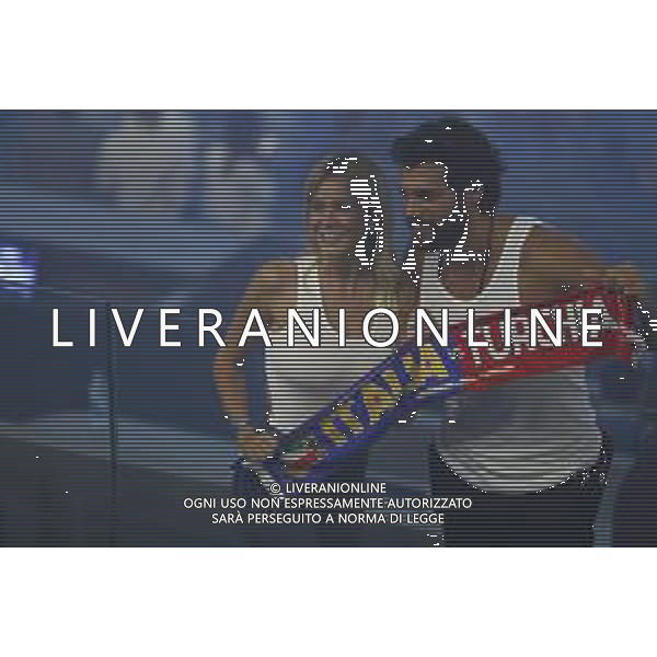 Campionato Europeo UEFA EURO 2020 gara d\'apertura TURCHIA vs ITALIA - 04/06/2021 - nella foto: diletta leotta con il fidanzato can yaman ©Claudio Zamagni/Agenzia Aldo Liverani s.a.s. during European UEFA Championship - UEFA Euro 2020 soccer match between Turkey and Italy at Olympic Stadium in Rome on June 11 2021 photo credit by Claudio Zamagni/Aldo Liverani Photo Agency/AGENZIA ALDO LIVERANI SAS