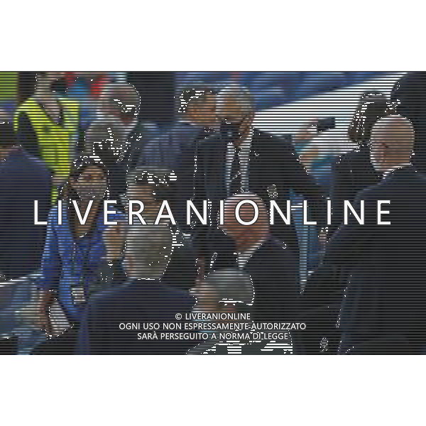 Campionato Europeo UEFA EURO 2020 gara d\'apertura TURCHIA vs ITALIA - 04/06/2021 - nella foto: gabriele gravina con la sindaca di roma virginia raggi in tribuna ©Claudio Zamagni/Agenzia Aldo Liverani s.a.s. during European UEFA Championship - UEFA Euro 2020 soccer match between Turkey and Italy at Olympic Stadium in Rome on June 11 2021 photo credit by Claudio Zamagni/Aldo Liverani Photo Agency/AGENZIA ALDO LIVERANI SAS