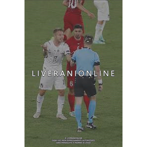 Campionato Europeo UEFA EURO 2020 gara d\'apertura TURCHIA vs ITALIA - 04/06/2021 - nella foto: Immobile Ciro(Italia) protesta con l\'arbitro Danny Makkelie ©Claudio Zamagni/Agenzia Aldo Liverani s.a.s. during European UEFA Championship - UEFA Euro 2020 soccer match between Turkey and Italy at Olympic Stadium in Rome on June 11 2021 photo credit by Claudio Zamagni/Aldo Liverani Photo Agency/AGENZIA ALDO LIVERANI SAS