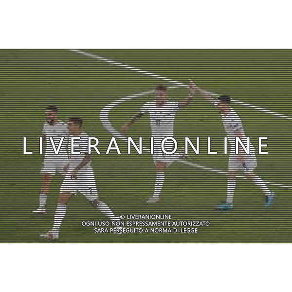 Campionato Europeo UEFA EURO 2020 gara d\'apertura TURCHIA vs ITALIA - 04/06/2021 - nella foto: esultanza italia dopo il goal - ciro immobile e jorginho ©Claudio Zamagni/Agenzia Aldo Liverani s.a.s. during European UEFA Championship - UEFA Euro 2020 soccer match between Turkey and Italy at Olympic Stadium in Rome on June 11 2021 photo credit by Claudio Zamagni/Aldo Liverani Photo Agency/AGENZIA ALDO LIVERANI SAS