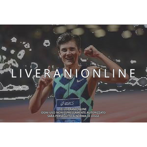 Guglielmii/LMedia - Wanda Diamond League 2021 - Golden Gala Pietro Mennea - Athletics Internationals 10 June 2021 - Asics Firenze Marathon Stadium, florence, Italy Photo showing: Jakob Ingebrigtsen (NOR) Men\'s 5000m celebrates the victory @Guglielmii/LMedia AG ALDO LIVERANI SAS