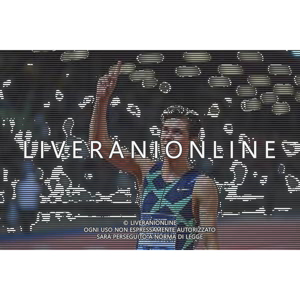 Guglielmii/LMedia - Wanda Diamond League 2021 - Golden Gala Pietro Mennea - Athletics Internationals 10 June 2021 - Asics Firenze Marathon Stadium, florence, Italy Photo showing: Jakob Ingebrigtsen (NOR) Men\'s 5000m celebrates the victory @Guglielmii/LMedia AG ALDO LIVERANI SAS