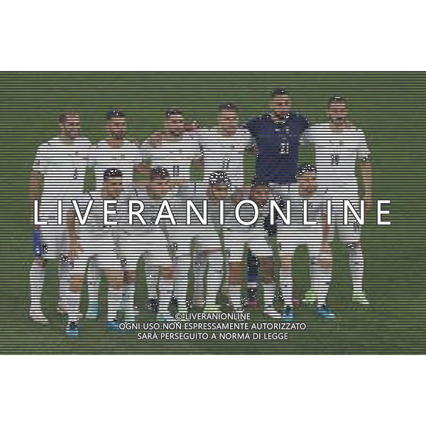 Campionato Europeo UEFA EURO 2020 gara d\'apertura TURCHIA vs ITALIA - 04/06/2021 - nella foto: Chiellini Giorgio(Italia)Donnarumma Gianluigi(Italia)Manuel Locatelli(Italia)Barella Nicolo’(Italia)Spinazzola Leonardo(Italia)Jorginho(Italia)Florenzi Alessandro(Italia)Immobile Ciro(Italia)Bonucci Leonardo(Italia)Insigne Lorenzo(Italia) formazione ©Claudio Zamagni/Agenzia Aldo Liverani s.a.s. Chiellini Giorgio(Italia)Donnarumma Gianluigi(Italia)Manuel Locatelli(Italia)Barella Nicolo’(Italia)Spinazzola Leonardo(Italia)Jorginho(Italia)Florenzi Alessandro(Italia)Immobile Ciro(Italia)Bonucci Leonardo(Italia)Insigne Lorenzo(Italia) during European UEFA Championship - UEFA Euro 2020 soccer match between Turkey and Italy at Olympic Stadium in Rome on June 11 2021 photo credit by Claudio Zamagni/Aldo Liverani Photo Agency/AGENZIA ALDO LIVERANI SAS