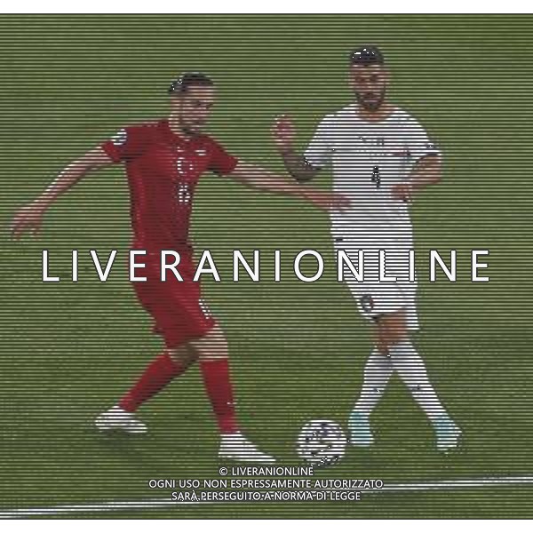 Campionato Europeo UEFA EURO 2020 gara d\'apertura TURCHIA vs ITALIA - 04/06/2021 - nella foto: Spinazzola Leonardo(Italia) ©Claudio Zamagni/Agenzia Aldo Liverani s.a.s. Spinazzola Leonardo(Italia) during European UEFA Championship - UEFA Euro 2020 soccer match between Turkey and Italy at Olympic Stadium in Rome on June 11 2021 photo credit by Claudio Zamagni/Aldo Liverani Photo Agency/AGENZIA ALDO LIVERANI SAS