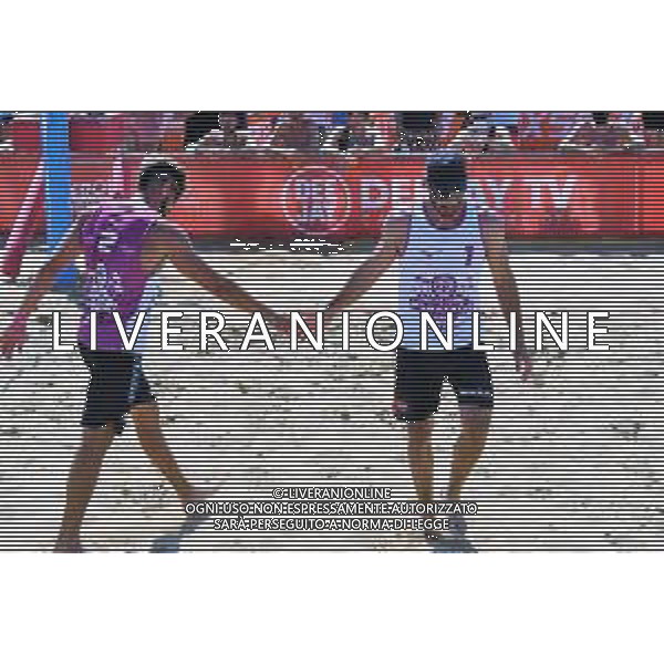 Bonapaceo/LMedia - Beach Volley Marathon (day2) - Beach Volley 12 giugno 2021 - Bibione, Bibione, Italia Nella foto: Carlo Bonifazi Fabrizio Manni @Bonapaceo/LMedia/AGENZIA ALDO LIVERANI SAS