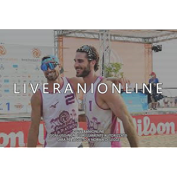 Bonapaceo/LMedia - Beach Volley Marathon (day2) - Beach Volley 12 giugno 2021 - Bibione, Bibione, Italia Nella foto: Carlo Bonifazi Fabrizio Manni @Bonapaceo/LMedia/AGENZIA ALDO LIVERANI SAS