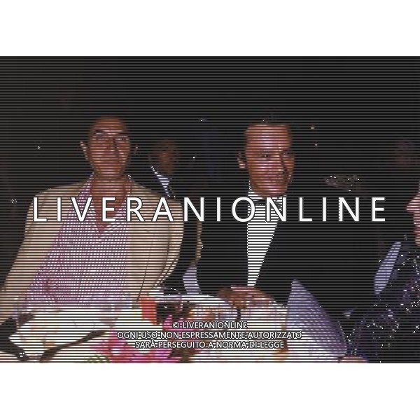 Alain Delon con lPippo Baudo archivio Giovanni liverani / AgAldo liverani