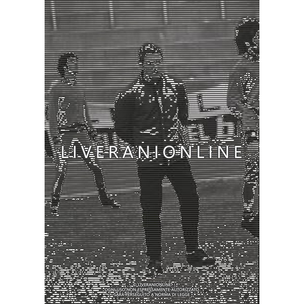 1972 CESENA-ALLENAMENTO CESENA CALCIO NELLA FOTO LUIGI RADICE ALLENATORE CESENA CALCIO AG ALDO LIVERANI SAS