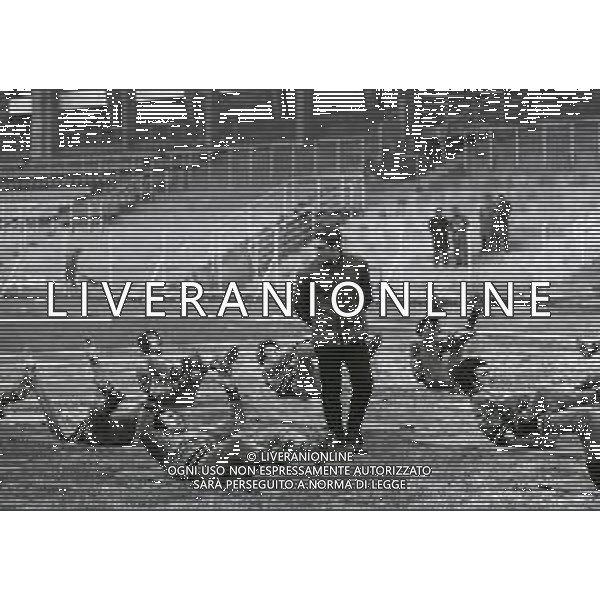 1972 CESENA-ALLENAMENTO CESENA CALCIO NELLA FOTO LUIGI RADICE ALLENATORE CESENA CALCIO AG ALDO LIVERANI SAS