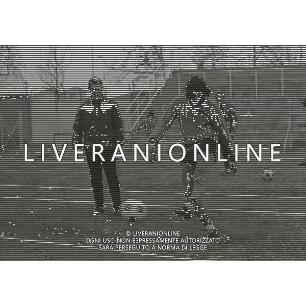1972 CESENA-ALLENAMENTO CESENA CALCIO NELLA FOTO LUIGI RADICE ALLENATORE CESENA CALCIO AG ALDO LIVERANI SAS