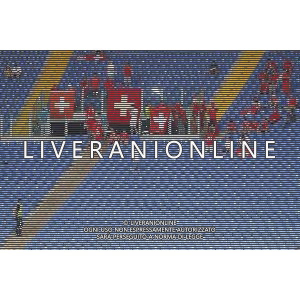 Campionato Europeo UEFA EURO 2020 gara del gruppo A ITALIA vs SVIZZERA del 16/06/2021 - nella foto: tifosi svizzeri ©Claudio Zamagni/Agenzia Aldo Liverani s.a.s. during European UEFA Championship - UEFA Euro 2020 soccer match between Italy and Switzerland Olympic Stadium in Rome on June 16 2021 photo credit by Claudio Zamagni/Aldo Liverani Photo Agency/AGENZIA ALDO LIVERANI SAS