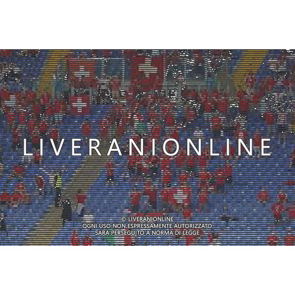 Campionato Europeo UEFA EURO 2020 gara del gruppo A ITALIA vs SVIZZERA del 16/06/2021 - nella foto: tifosi svizzeri ©Claudio Zamagni/Agenzia Aldo Liverani s.a.s. during European UEFA Championship - UEFA Euro 2020 soccer match between Italy and Switzerland Olympic Stadium in Rome on June 16 2021 photo credit by Claudio Zamagni/Aldo Liverani Photo Agency/AGENZIA ALDO LIVERANI SAS