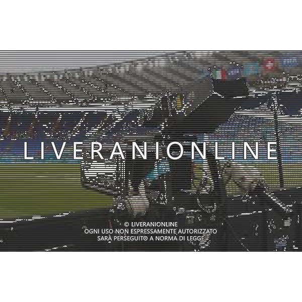 Campionato Europeo UEFA EURO 2020 gara del gruppo A ITALIA vs SVIZZERA del 16/06/2021 - nella foto: videocamera a bordo campo - telecamere ©Claudio Zamagni/Agenzia Aldo Liverani s.a.s. during European UEFA Championship - UEFA Euro 2020 soccer match between Italy and Switzerland Olympic Stadium in Rome on June 16 2021 photo credit by Claudio Zamagni/Aldo Liverani Photo Agency/AGENZIA ALDO LIVERANI SAS