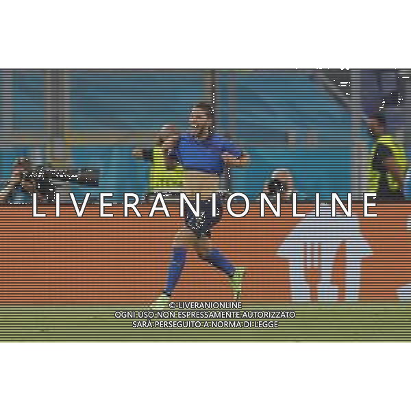 Campionato Europeo UEFA EURO 2020 gara del gruppo A ITALIA vs SVIZZERA del 16/06/2021 - nella foto: esultanza Manuel Locatelli(Italia) dopo il goal ©Claudio Zamagni/Agenzia Aldo Liverani s.a.s. during European UEFA Championship - UEFA Euro 2020 soccer match between Italy and Switzerland Olympic Stadium in Rome on June 16 2021 photo credit by Claudio Zamagni/Aldo Liverani Photo Agency/AGENZIA ALDO LIVERANI SAS