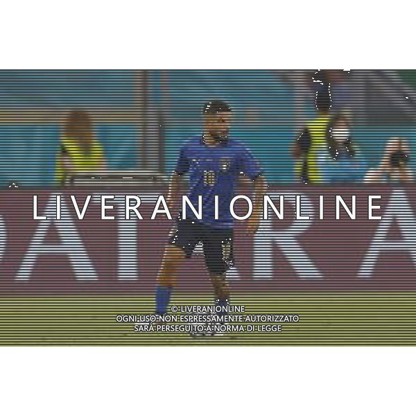 Campionato Europeo UEFA EURO 2020 gara del gruppo A ITALIA vs SVIZZERA del 16/06/2021 - nella foto: Insigne Lorenzo(Italia) ©Claudio Zamagni/Agenzia Aldo Liverani s.a.s. during European UEFA Championship - UEFA Euro 2020 soccer match between Italy and Switzerland Olympic Stadium in Rome on June 16 2021 photo credit by Claudio Zamagni/Aldo Liverani Photo Agency/AGENZIA ALDO LIVERANI SAS