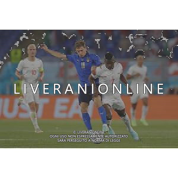 Campionato Europeo UEFA EURO 2020 gara del gruppo A ITALIA vs SVIZZERA del 16/06/2021 - nella foto: Barella Nicolo’(Italia) Breel Embolo (Switzerland) ©Claudio Zamagni/Agenzia Aldo Liverani s.a.s. during European UEFA Championship - UEFA Euro 2020 soccer match between Italy and Switzerland Olympic Stadium in Rome on June 16 2021 photo credit by Claudio Zamagni/Aldo Liverani Photo Agency/AGENZIA ALDO LIVERANI SAS