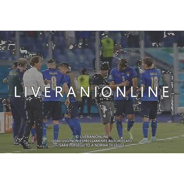 Campionato Europeo UEFA EURO 2020 gara del gruppo A ITALIA vs SVIZZERA del 16/06/2021 - nella foto: esultanza italia dopo il goal ©Claudio Zamagni/Agenzia Aldo Liverani s.a.s. during European UEFA Championship - UEFA Euro 2020 soccer match between Italy and Switzerland Olympic Stadium in Rome on June 16 2021 photo credit by Claudio Zamagni/Aldo Liverani Photo Agency/AGENZIA ALDO LIVERANI SAS