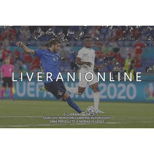 Campionato Europeo UEFA EURO 2020 gara del gruppo A ITALIA vs SVIZZERA del 16/06/2021 - nella foto: secondo goal Manuel Locatelli(Italia) ©Claudio Zamagni/Agenzia Aldo Liverani s.a.s. during European UEFA Championship - UEFA Euro 2020 soccer match between Italy and Switzerland Olympic Stadium in Rome on June 16 2021 photo credit by Claudio Zamagni/Aldo Liverani Photo Agency/AGENZIA ALDO LIVERANI SAS