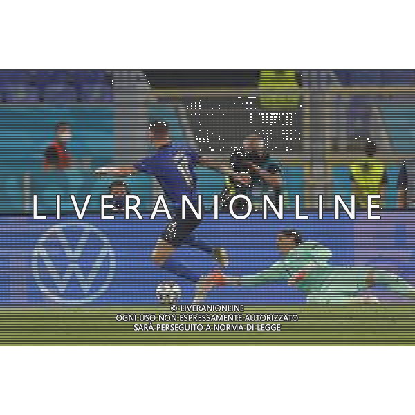 Campionato Europeo UEFA EURO 2020 gara del gruppo A ITALIA vs SVIZZERA del 16/06/2021 - nella foto: occasione Immobile Ciro(Italia) ©Claudio Zamagni/Agenzia Aldo Liverani s.a.s. during European UEFA Championship - UEFA Euro 2020 soccer match between Italy and Switzerland Olympic Stadium in Rome on June 16 2021 photo credit by Claudio Zamagni/Aldo Liverani Photo Agency/AGENZIA ALDO LIVERANI SAS