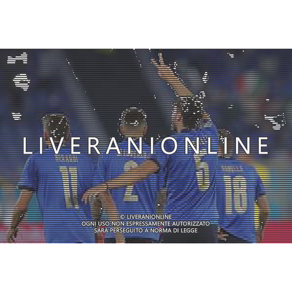 Campionato Europeo UEFA EURO 2020 gara del gruppo A ITALIA vs SVIZZERA del 16/06/2021 - nella foto: esultanza Manuel Locatelli(Italia) dopo il secondo goal ©Claudio Zamagni/Agenzia Aldo Liverani s.a.s. during European UEFA Championship - UEFA Euro 2020 soccer match between Italy and Switzerland Olympic Stadium in Rome on June 16 2021 photo credit by Claudio Zamagni/Aldo Liverani Photo Agency/AGENZIA ALDO LIVERANI SAS