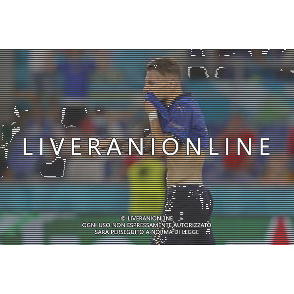 Campionato Europeo UEFA EURO 2020 gara del gruppo A ITALIA vs SVIZZERA del 16/06/2021 - nella foto:delusione Immobile Ciro(Italia) ©Claudio Zamagni/Agenzia Aldo Liverani s.a.s. during European UEFA Championship - UEFA Euro 2020 soccer match between Italy and Switzerland Olympic Stadium in Rome on June 16 2021 photo credit by Claudio Zamagni/Aldo Liverani Photo Agency/AGENZIA ALDO LIVERANI SAS